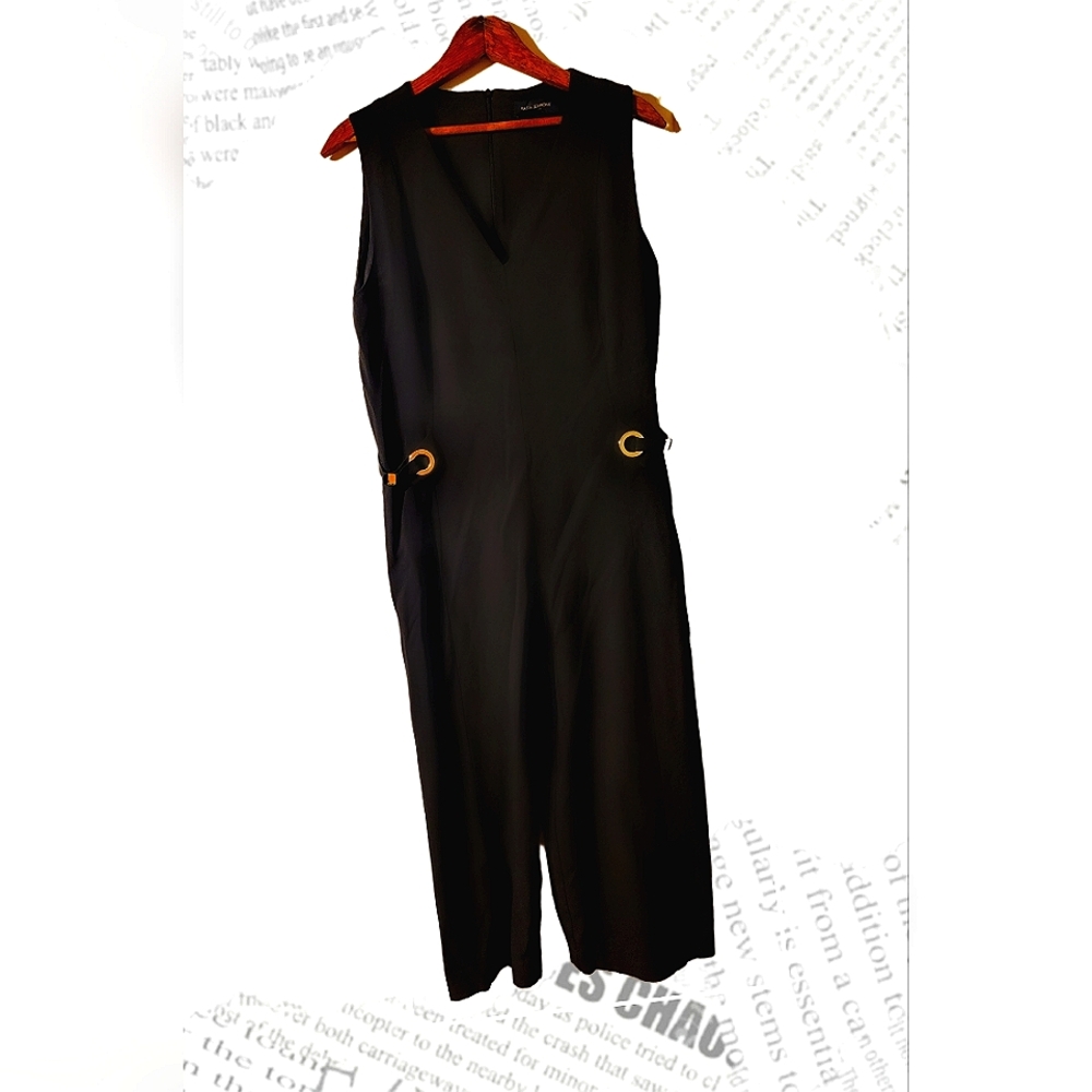 Sexy Solid Black Fitted Jumpsuit